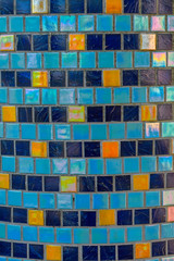 fragment of multicolor mosaic pattern for background or texture
