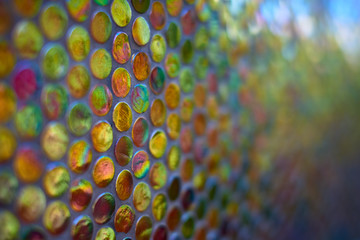 fragment of multicolor mosaic pattern for background or texture