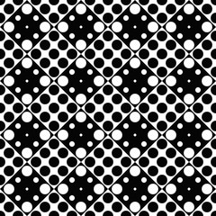 Seamless geometrical black and white dot pattern background design