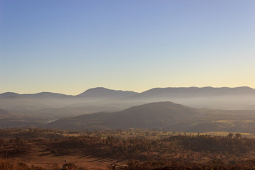Fototapeta na wymiar Mountains in Canberra