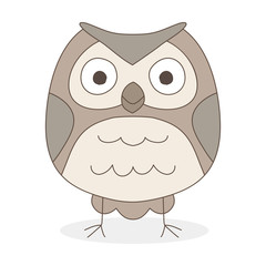 Illustration of a cute owl.