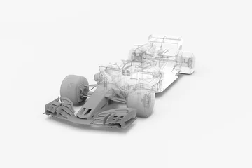 Peel and stick wall murals F1 F1 WIREFRAME