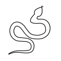 reptile snake icon- vector illustration