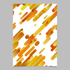 Orange diagonal gradient stripe pattern flyer background template
