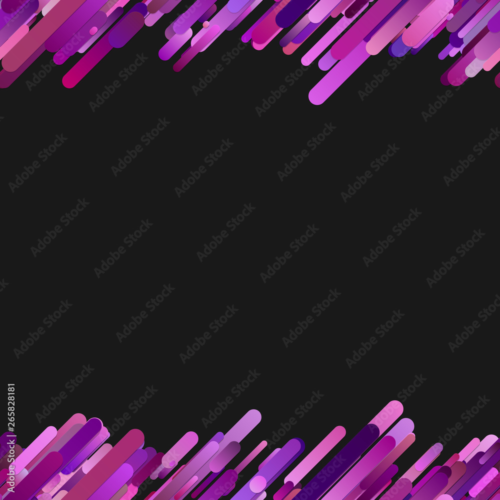 Poster purple trendy gradient background with seamless diagonal rounded stripe pattern