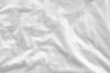 Close up of bedding White sheets with copy space.