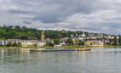 Fototapeta na wymiar Koblenz, Germany - located on the confluence of rivers Rhine and Moselle, Koblenz is a wonderful town which displays a medieval Old Town and many important landmarks