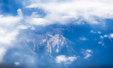 Mountains seen from the plane