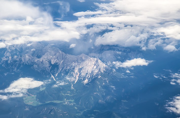 Mountains seen from the plane