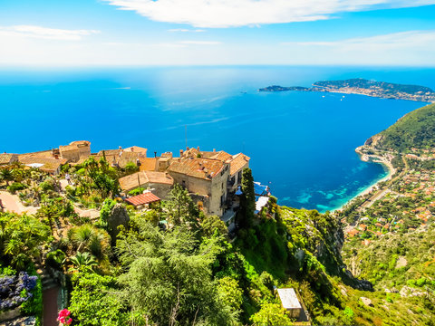 On the top of the Eze village. Provence, France