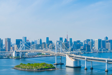東京の都市風景 Tokyo city skyline , Japan.