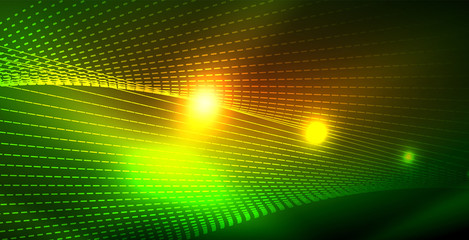 Shiny neon space background