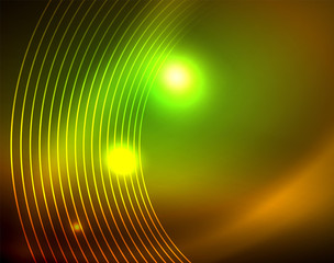Shiny circles glowing abstract background