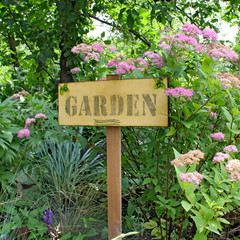 garden letter plate