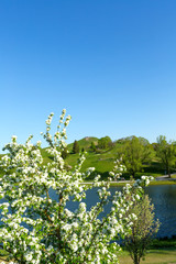 Olympic park in Munich during spring break