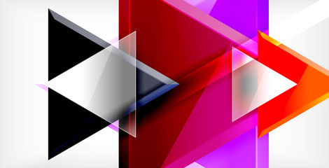 Fototapeta premium Triangle abstract background