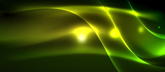 Obraz premium Neon light waves