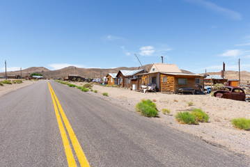 Fototapeta na wymiar Gold Point ghost town, Nevada, USA