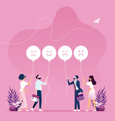 Customer feedback concept