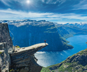 Trolltunga summer view, Norway