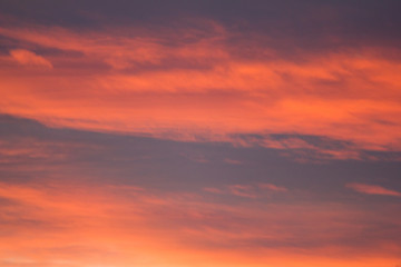 Sonnenuntergang Wolkendecke