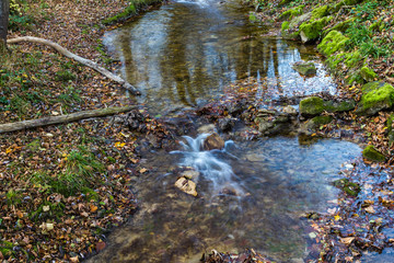 Bachlauf im Wald, Dauerbelichtung