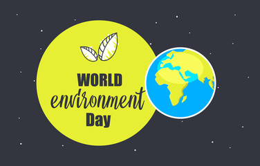 Creative Poster Or Banner Of World Environment Day.