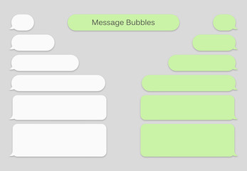 Vector smartphone chat bubbles.
