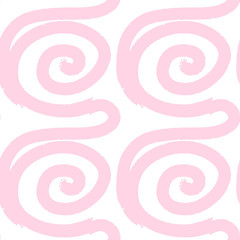 Abstract seamless pattern. Painting of pink brushes. Vector grunge style texture