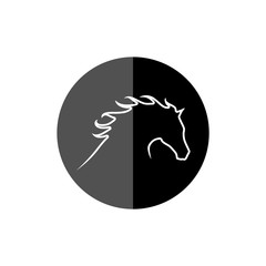 Head horse logo template
