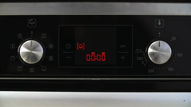 Digital Clock of Oven Countdown