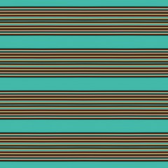 Obraz premium light sea green, very dark green and coffee colored lines in a row. repeating horizontal pattern. for fashion garment, wrapping paper, wallpaper or online web design