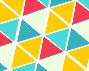 abstract background pink white green yellow triangles