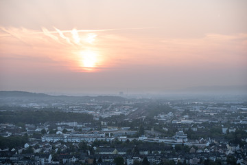 Sonnenuntergang über Koblenz