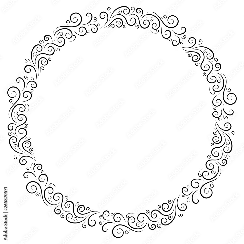 Poster basic rgbround frame for decorative design. greeting card vector. vector holiday frame. beautiful ab