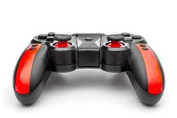 Gamepad on white background.