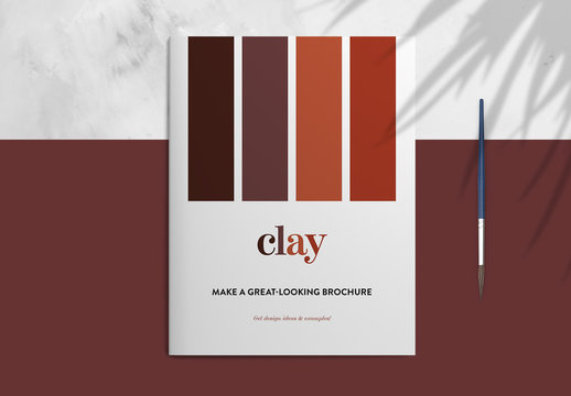Brochure with Terra Cotta Accents