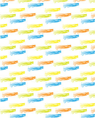 abstract background pattern color brush stroke yellow orange blue