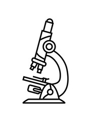 forscher mikroskop wissenschaftler forschen linse vergrößerung zoom beobachten lernen schule studieren schüler wissen aufdecken biologe chemie gerät apparat vergrößerungsglas clipart design