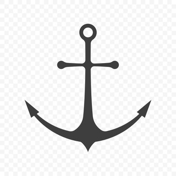 Anchor icon. Isolated vector on transparent background.