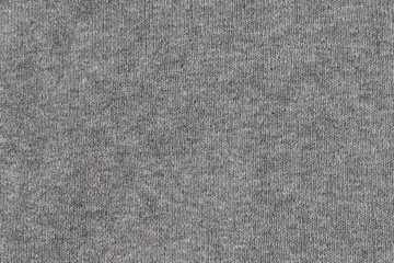 Fototapeta na wymiar Texture of gray knitted fabric closeup