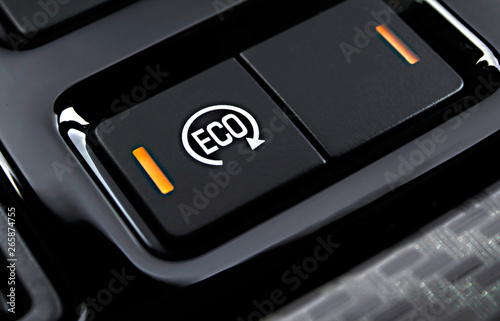 eco button on the dashboard car