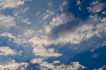 Nice clouds in blue sky
