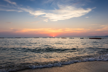 Sunset over Gulf of Thailand