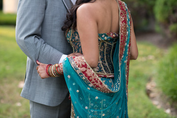 South Asian Bride and Groom before Reception