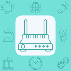 Router vector icon sign symbol