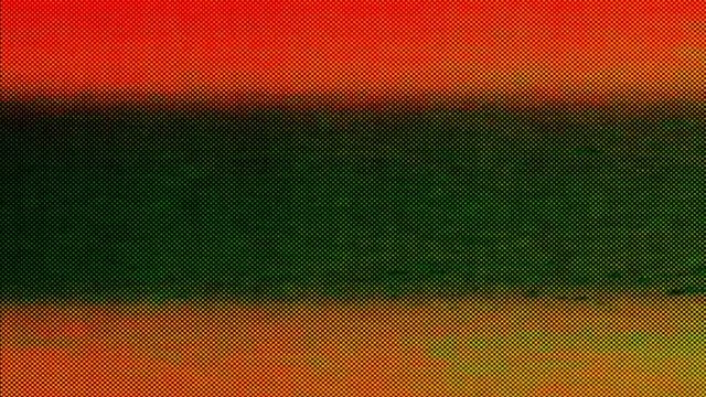 Analog Video Art Multicolor Abstract Shapes & Signal Noise Feedback Manipulation