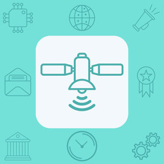 Satellite vector icon sign symbol