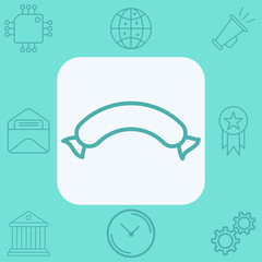 Sausage vector icon sign symbol