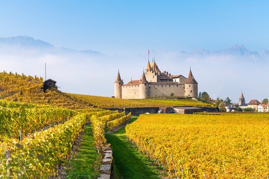 Aigle Castle, Aigle, Canton of Vaud, Switzerland, Europe
